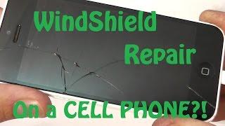 Using a Windshield Repair Kit on a Cracked Smart Phone