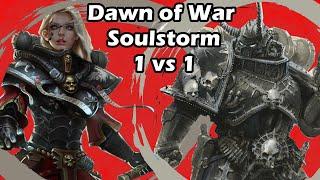 Dawn of War Soulstorm: 1 vs 1 Sisters of Battle (Nameless) vs Chaos Space Marines (Nascent)