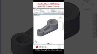 AutoCAD Basic 3D Modeling | AutoCAD Drawing Practice #AutoCADDrawingPractice #CADable #autocad3d