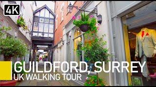 Guildford, Surrey, UK | Town Centre Walking Tour With Captions