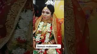 #soma 's makeover##bridal look#please subscribe my channel#