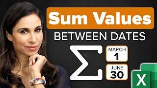 Excel SUMIFS Date Range Formula | Sum between dates & sum with multiple criteria