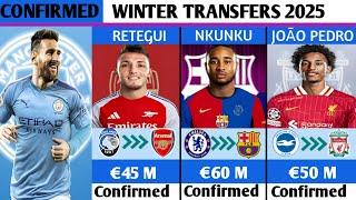 NEW CONFIRMED TRANSFERS & RUMOURS WINTER 2025RETEGUI TO ARSENAL,MESSI TO MAN CITY