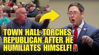 Town Hall TEMPERS FLARED After A Republican Rep. Did This!