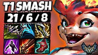 T1 Smash Smolder vs Zeri [ ADC ] Patch 25.12 Korea Challenger