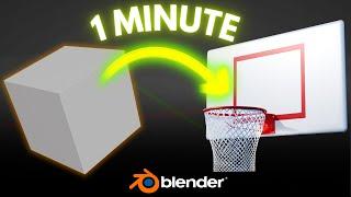 Create a Basketball Hoop in Blender in 1 Minute!