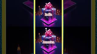 India vs America gift challenge gift choose #viralshorts