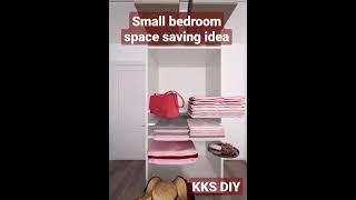 KKS DIY | Small bedroom space saving idea #kksdiy #short #smallbedroom