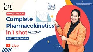 Complete Pharmacokinetics in 1 Shot by Dr. Priyanka Sachdev Drug Metabolism, Distribution and more.