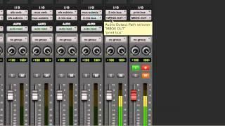 Pro Tools How to route an output to multiple places.