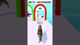 FOLLOW HIM - @WolfResidence  DOGGY RUN GAMEPLAY WALKTHROUGH  ｜ DOG SWEET #SHORTS