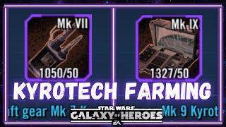 The Best and Worst Ways to Farm Kyrotech in SWGOH - Kyrotech Farming Guide