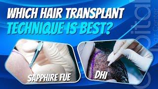 Sapphire FUE vs. DHI Hair Transplant Methods | Capital Hair Center #sapphire #dhi #hairtransplant