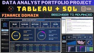 Tableau + SQL Project | Data Analyst Portfolio Project | Beginner to Advanced | Start to End Build