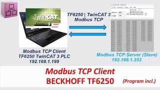 COM35. Modbus TCP Client via Beckhoff TF6250 TwinCAT 3