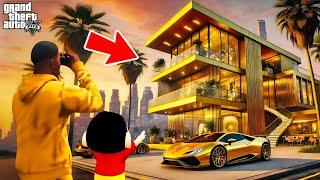 Franklin & Shinchan Buy Dream Golden House in GTA5!