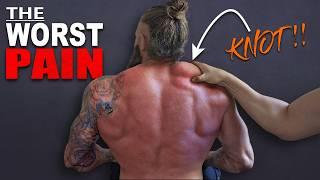 The WORST PAIN! HUGE Muscle Knot Breakdown | Chronic SHOULDER PAIN FIXED! (Trigger Point Massage)