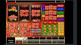  Spin into Luck!  Happy New Year Slot by Microgaming  Big Wins Await!