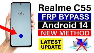 Realme C55 : Remove Google Account/ FRP Unlock | ANDROID 14 - without pc