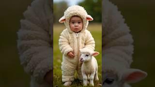 Cute baby animals sound action #shortvideo #baby 