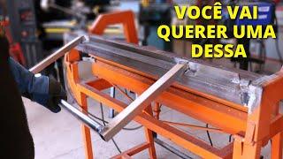 Como Fazer uma Dobradeira de Chapas Manual 1/3 - DIY Sheet Metal Bender