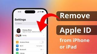 How to Remove Apple ID from iPhone without Password | iOS 17/16/15 Supported