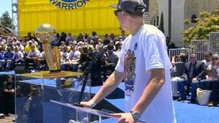 Klay Thompson Gives Thanks To The Fans