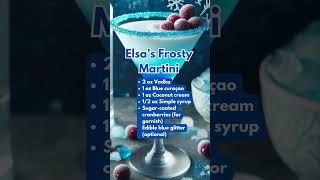 Elsa’s Frosty Martini #disneydrinks #frozen