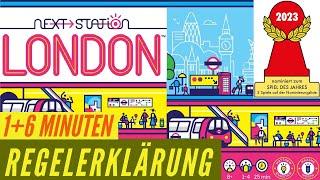 Next Station London Regeln Anleitung - Flip & Write - Nominiert Spiel des Jahres 2023