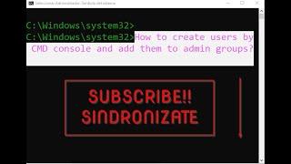 Como crear usuarios desde la consola CMD de windows 7, 8 y 10