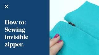 How To: Sewing Invisible Zipper