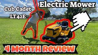 Cub Cadet Electric Mower 4 Months Later REVIEW #electric #lawnmower