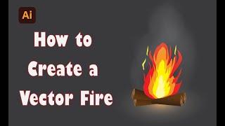 Illustrator Tutorial: How to Create Vector Fire in Adobe Illustrator | Vector Illustration Tutorial