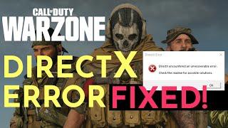 How to FIX WarZone DirectX error in Windows 10 (Feb 2021)| MW COD WINDOWS 10 PRO