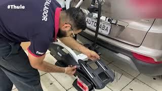 THULE 925 VELOCOMPACT TRANSBIKE PLATAFORMA INSTALADO NO HYUNDAI CRETA - Rei das Capotas ACESSÓRIOS