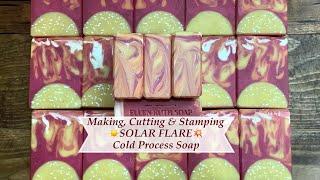 Making ️SOLAR FLARE Aloe Vera CP Soap + How to Steam Soap Tops | Ellen Ruth Soap