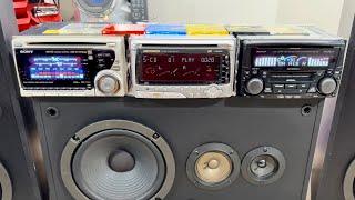 Amazing 1990s Perfect Car Audio Systems PIONEER CAROOZERİA SONY CLARION RADIO CASSETTE MD CD PLAYER