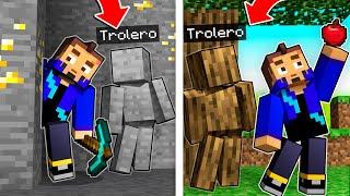 TROLLEO a MI AMIGO con SKINS de CAMUFLAJE MINECRAFT! HACKEO el MUNDO SURVIVAL de MI AMIGO