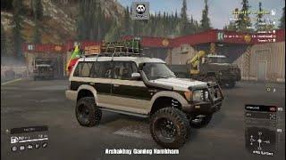 Snowrunner 2024 PS4 Pajero Off Road With Myanmar Flag Road To North Shan state Muse - Namkham - MDY