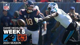 Carolina Panthers vs. Chicago Bears Game Highlights | NFL 2024 Season Week 5