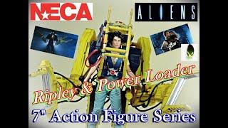 NECA - Action Figures - Aliens Ripley & Newt Set and Power Loader 