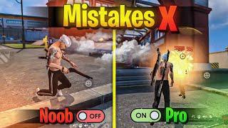 TOP 5 ( MISTAKES ) THAT MAKES YOU NOOB || FREE FIRE NOOB TO PRO TIPS