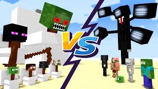 Minecraft Mobs : SKIBIDI TOILET & SKIBIDI BOSS VS Minecraft Mobs & Titan - Minecraft Animation