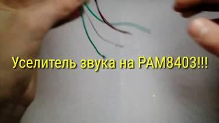 Обзор.Уселитель звука на PAM8403!!!