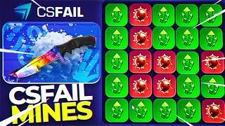 CSFAIL MINES: EPIC 5 MINE WIN STREAK!  (Best CS.FAIL Promo Code 2024) cs fail