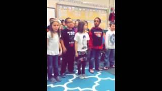 Watching our second grade buddies practice