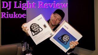 RIUKOE Led Par Lights Dmx RGBW Stage Light Review - Cheap DJ Lights