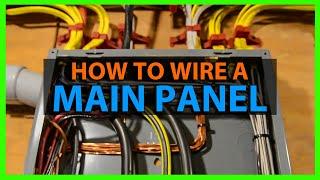 How To Wire a House Main Electrical Panel Load Center & Layout Tips Full Step By Step Process 200Amp