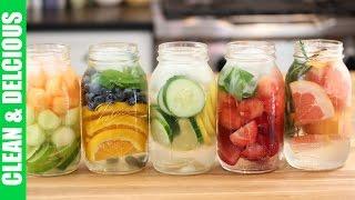 5 Refreshing Fruit Infused Waters | Clean & Delicious