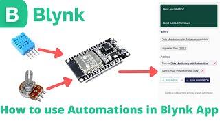 New Blynk IoT platform with esp32 | how to setup automation in Blynk IoT app | #iot #blynk #esp32